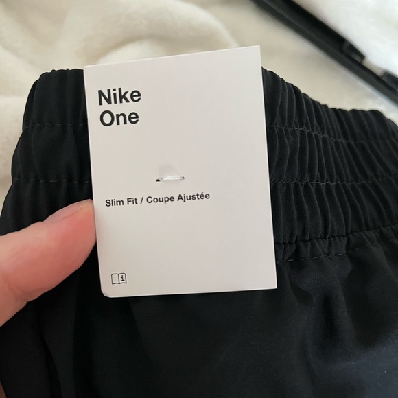 Nike Black Slim Fit Track Pants with White Tag - Picture 3 of 5